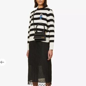 Bella Freud Mythical Bunny Striped sweater size XS (black and White)